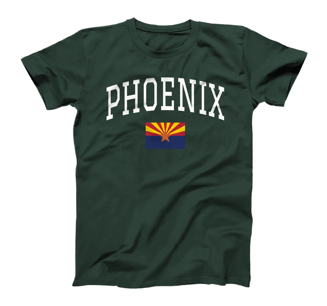 Cool Phoenix Text Arizona State Flag T-Shirt