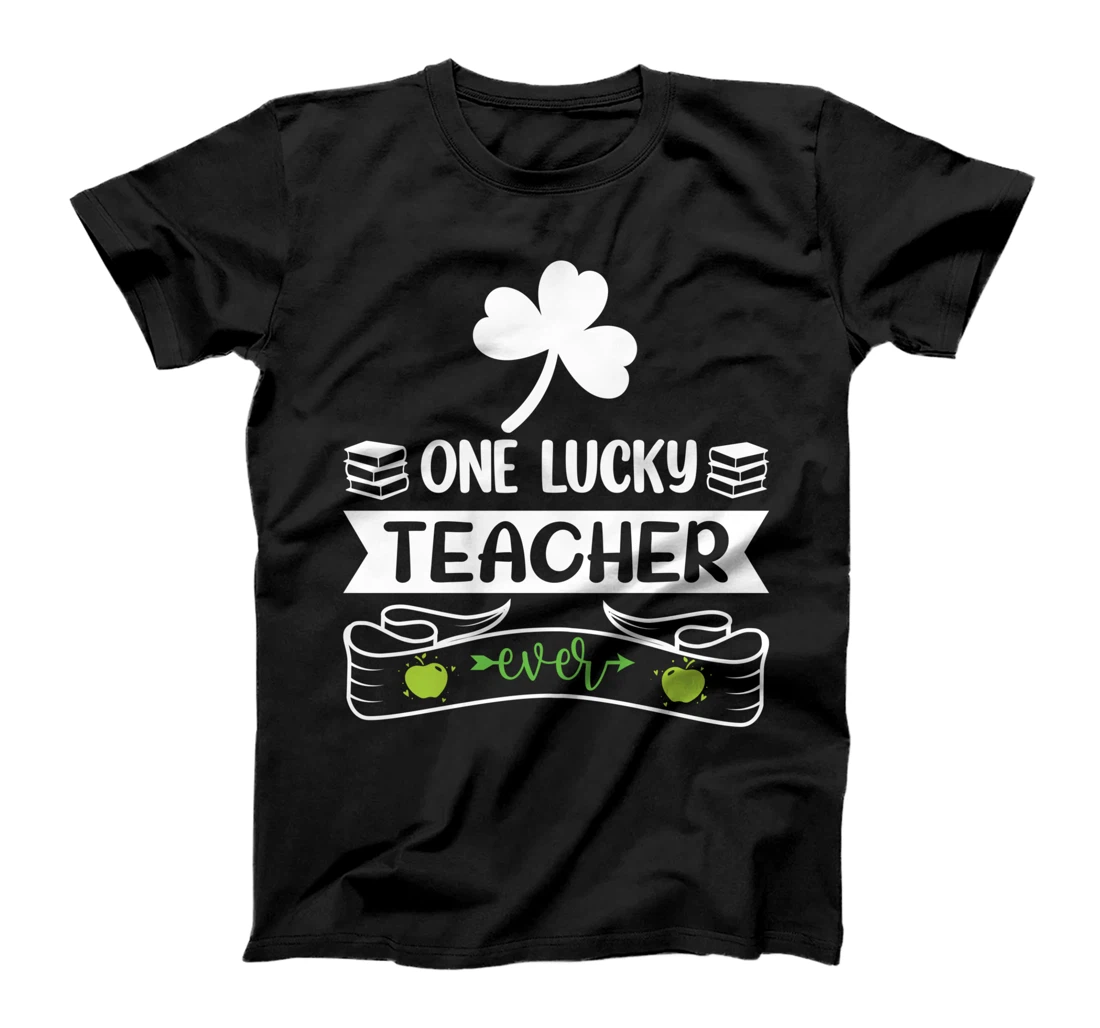 One Lucky Teacher St Patricks Day Shamrock Men Women Gifts T-Shirt