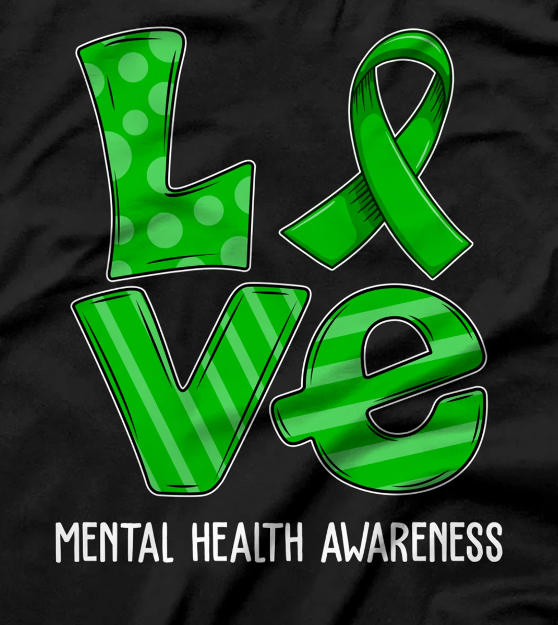 Love Cartoon Support Mental Health Awareness 2022 T-Shirt