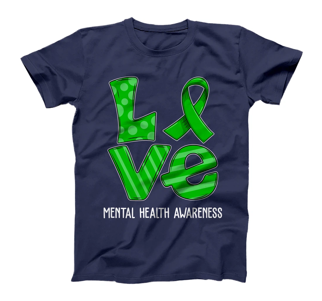 Love Cartoon Support Mental Health Awareness 2022 T-Shirt