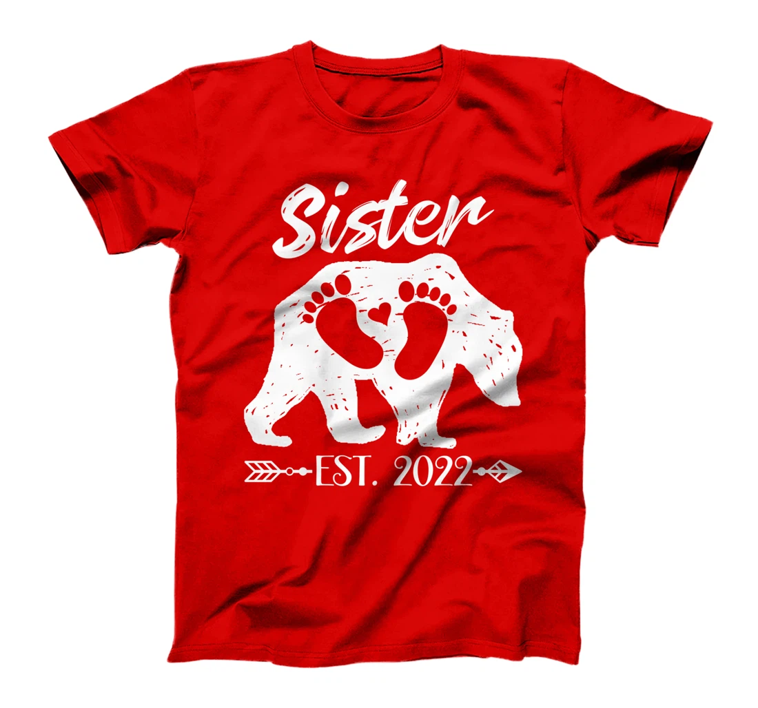 New Sister Bear Est 2022 Baby Announcement Brother T-Shirt