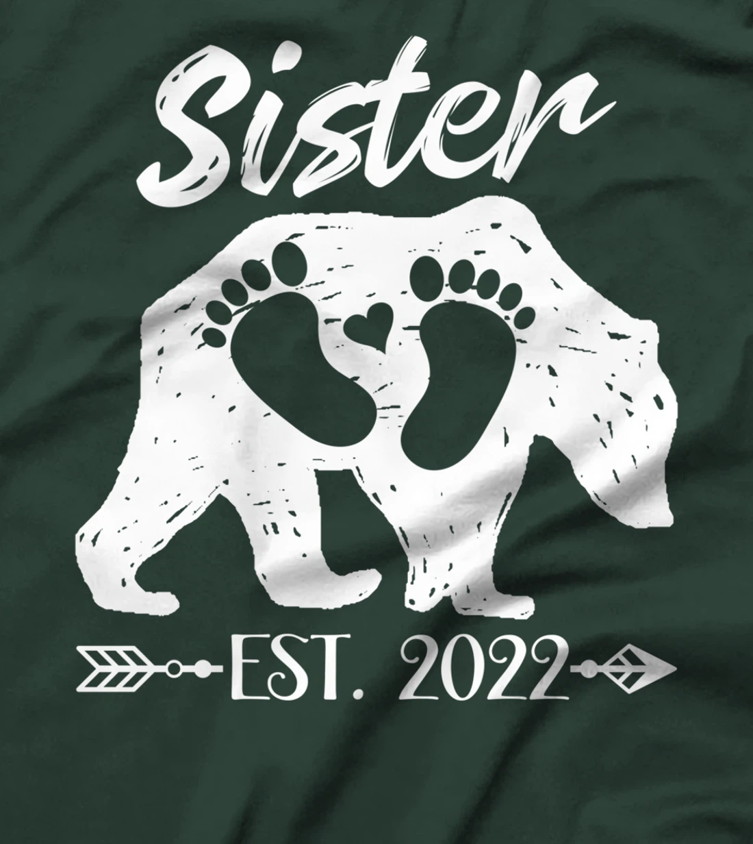 New Sister Bear Est 2022 Baby Announcement Brother T-Shirt