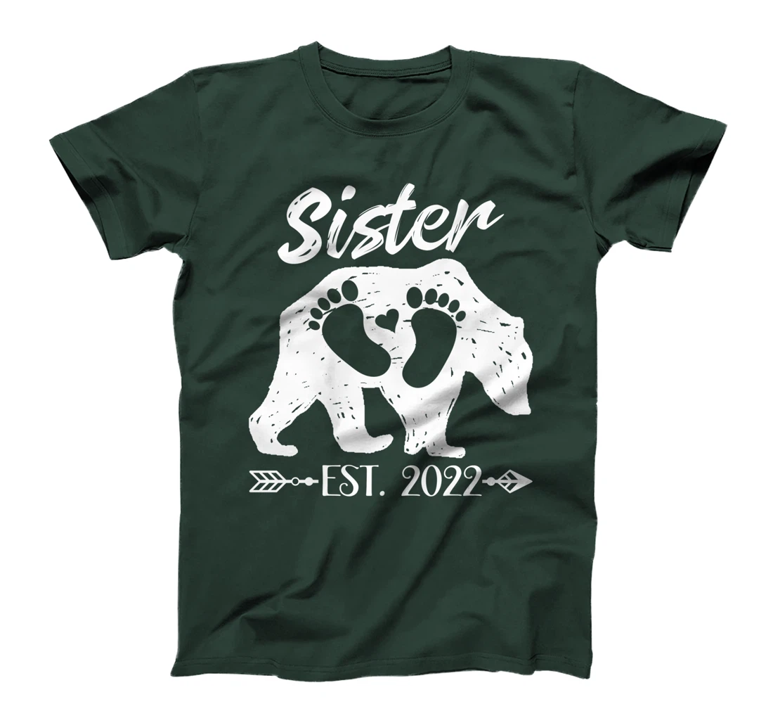 New Sister Bear Est 2022 Baby Announcement Brother T-Shirt