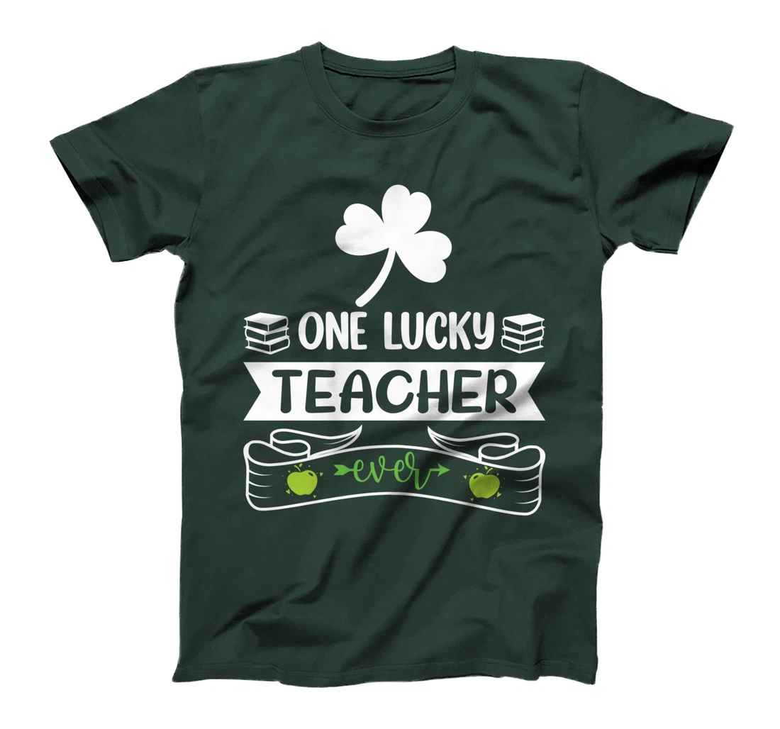 One Lucky Teacher St Patricks Day Shamrock Men Women Gifts T-Shirt