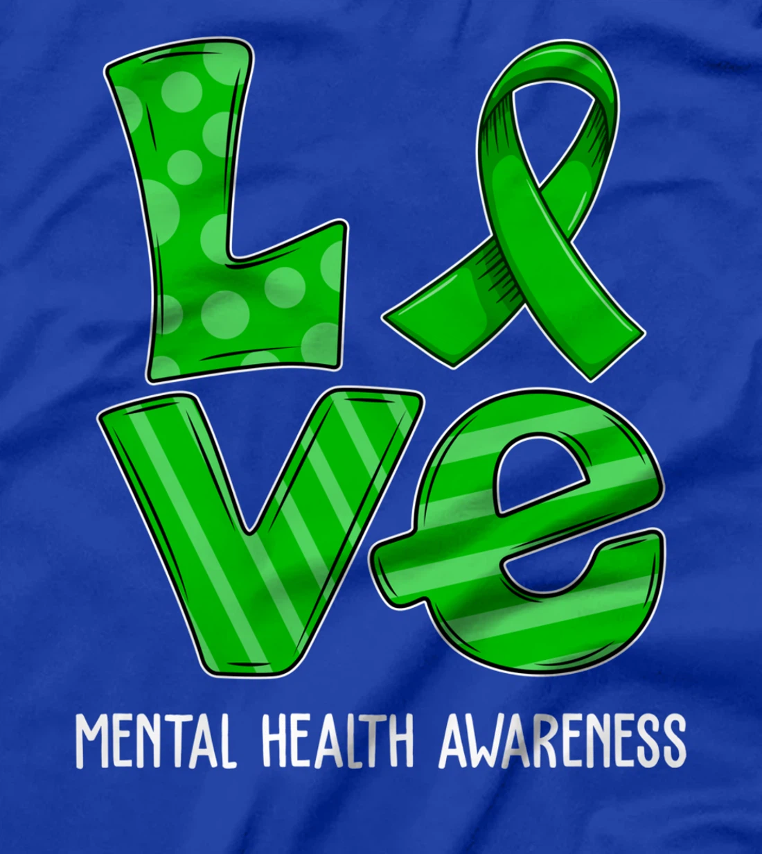 Love Cartoon Support Mental Health Awareness 2022 T-Shirt