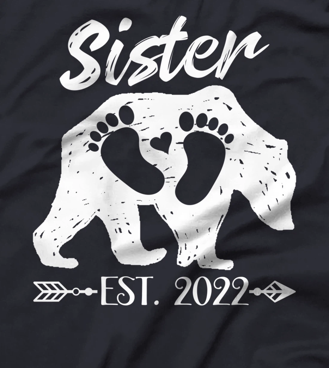New Sister Bear Est 2022 Baby Announcement Brother T-Shirt