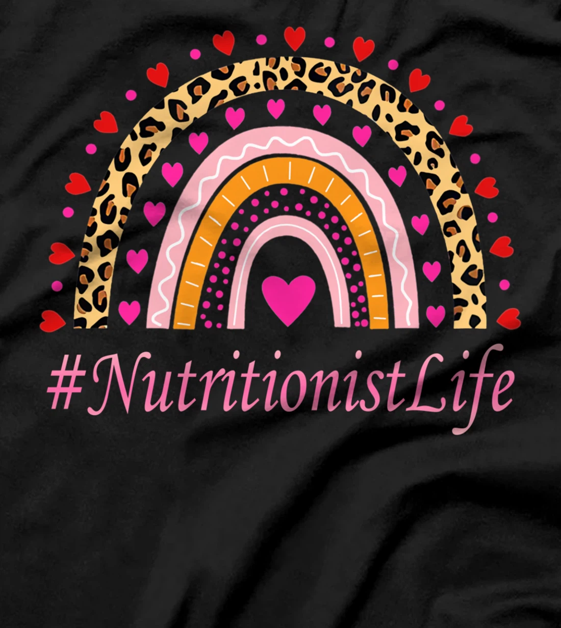 Nutritionist Nurse Leopard Rainbow NURSE'S WEEK T-Shirt