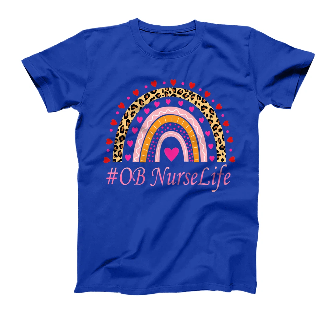 OB Nurse Leopard Rainbow NURSE'S WEEK T-Shirt
