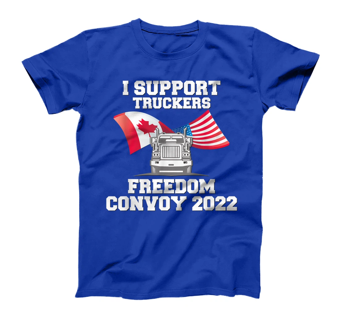 I Support Canada Flag Trucker Freedom Convoy 2022 T-Shirt