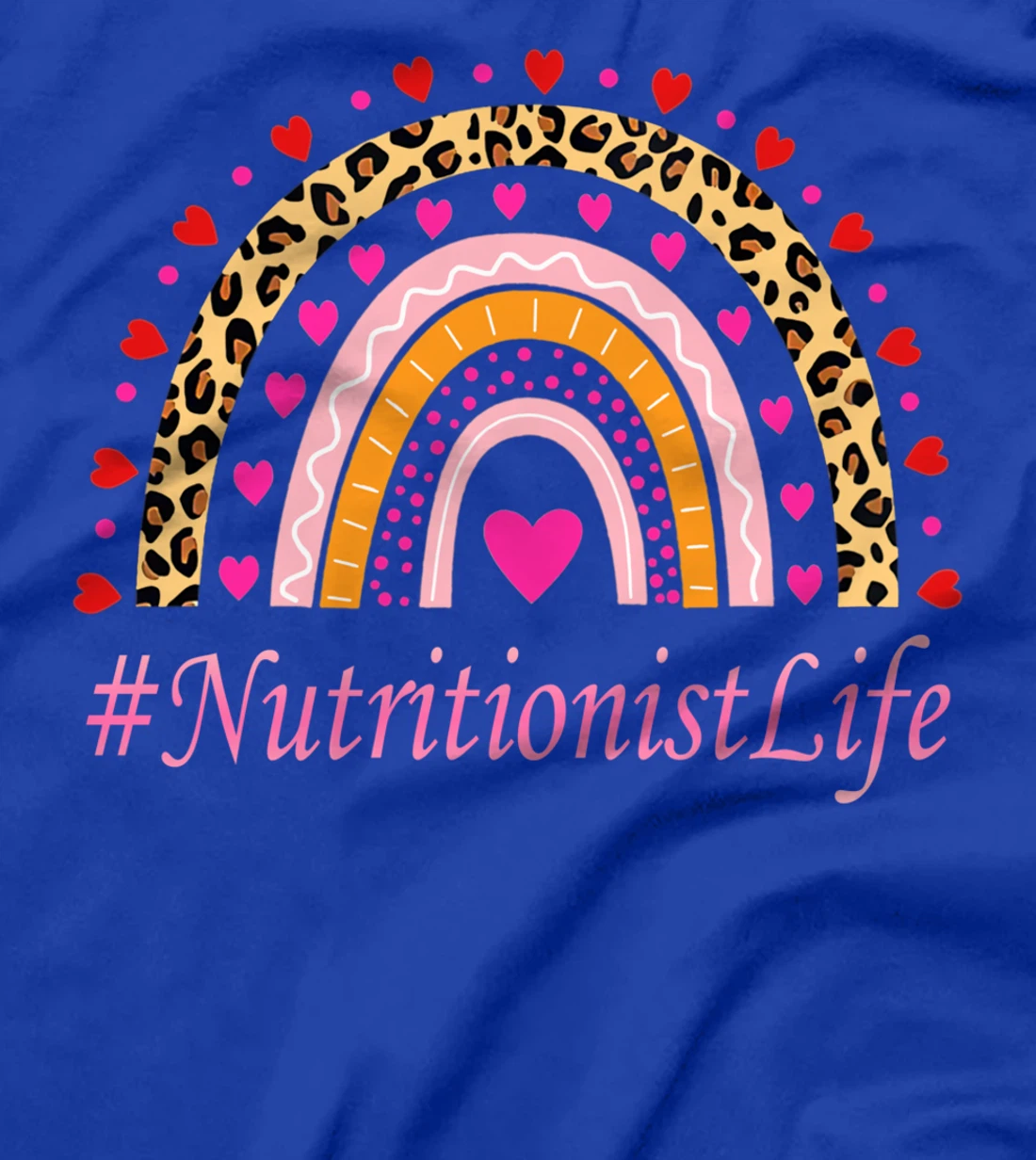 Nutritionist Nurse Leopard Rainbow NURSE'S WEEK T-Shirt
