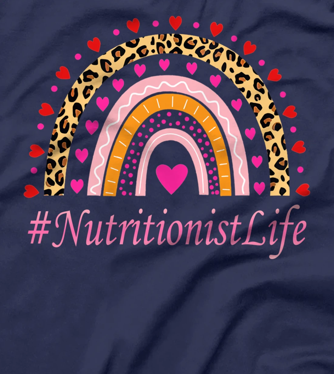 Nutritionist Nurse Leopard Rainbow NURSE'S WEEK T-Shirt