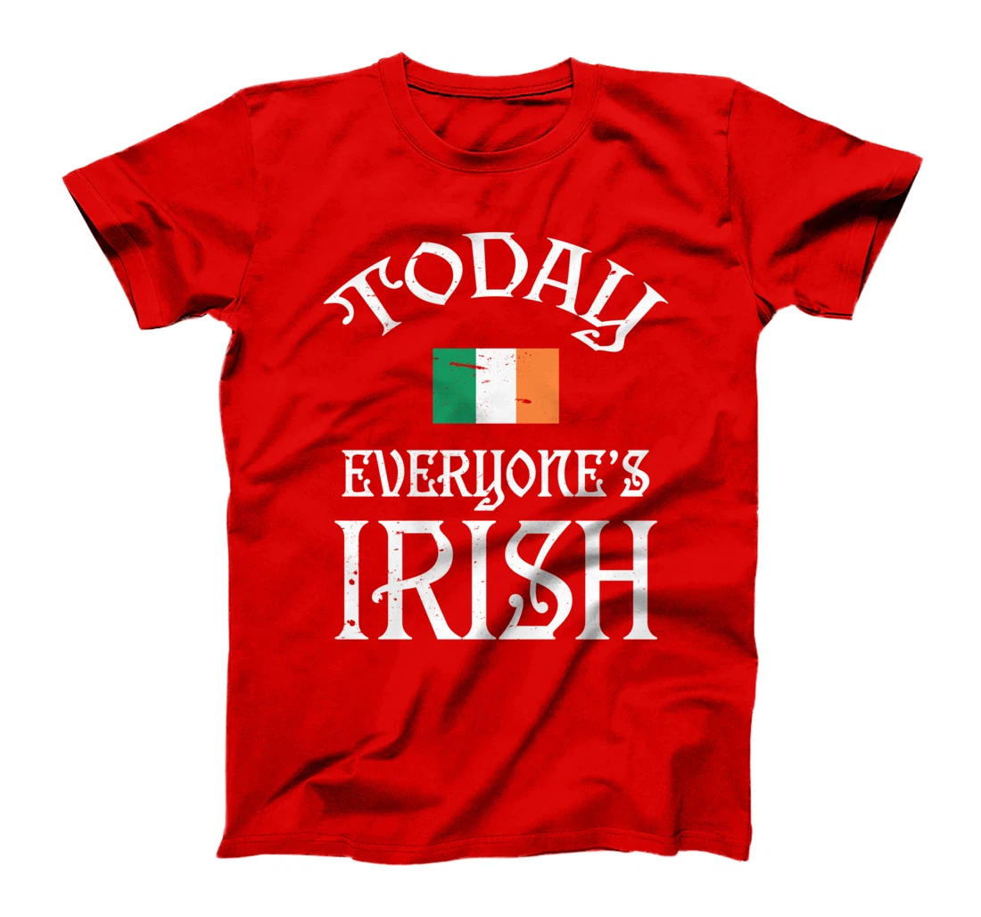 Everyone's Irish St Patrick's Day Irish Flag T-Shirt