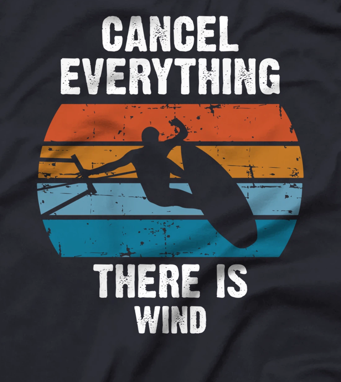 Kitesurfing Kite Surfer Kiteboarding Surfing Windsurfe Retro T-Shirt