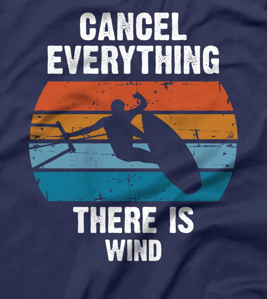 Kitesurfing Kite Surfer Kiteboarding Surfing Windsurfe Retro T-Shirt