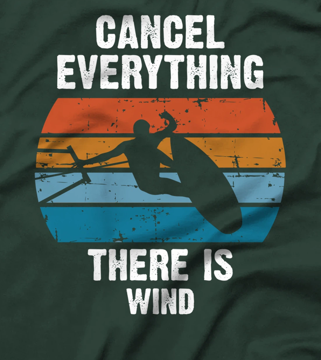 Kitesurfing Kite Surfer Kiteboarding Surfing Windsurfe Retro T-Shirt