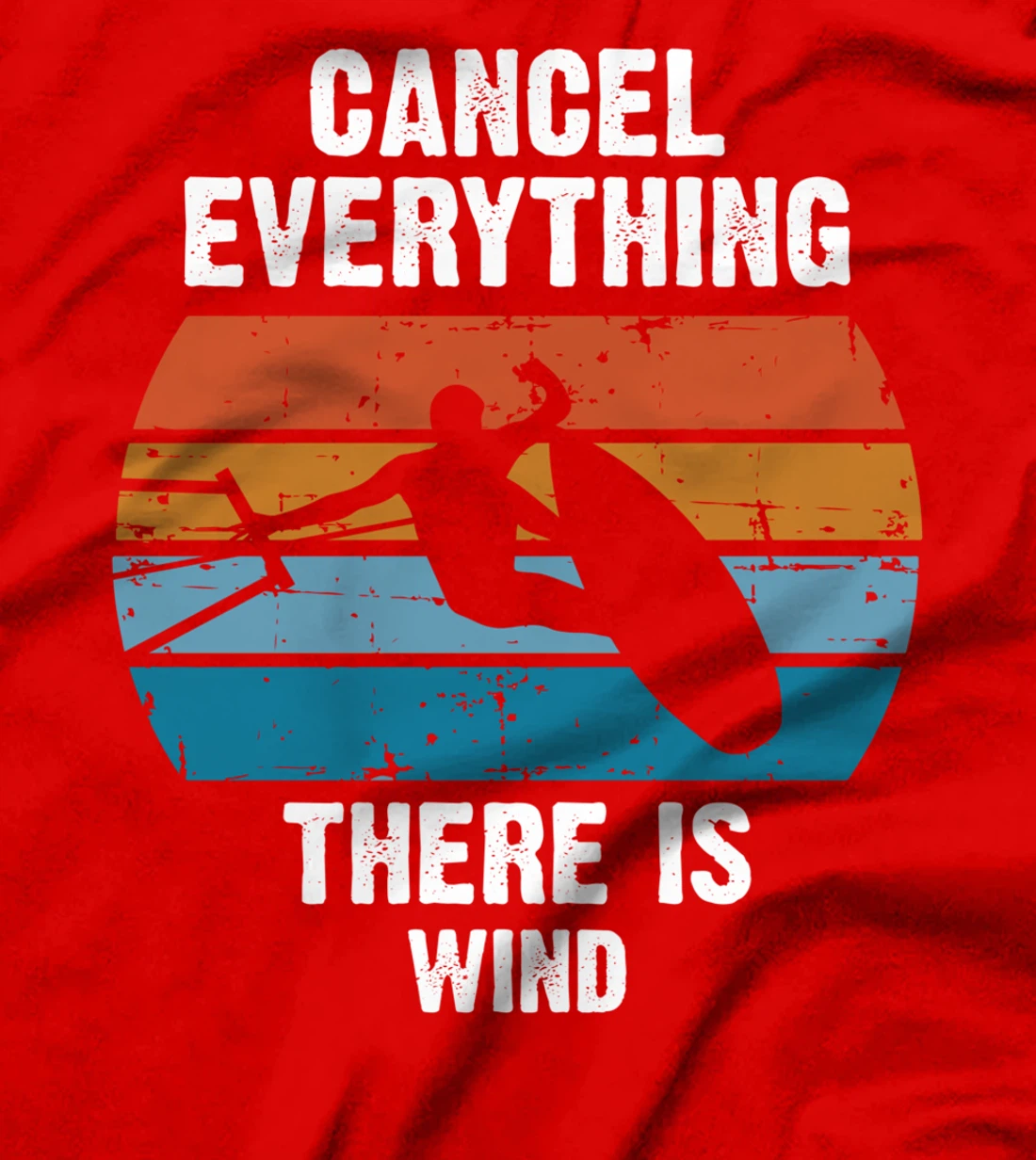 Kitesurfing Kite Surfer Kiteboarding Surfing Windsurfe Retro T-Shirt
