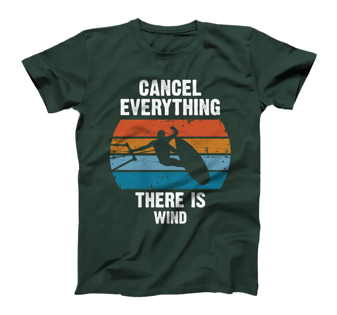 Kitesurfing Kite Surfer Kiteboarding Surfing Windsurfe Retro T-Shirt