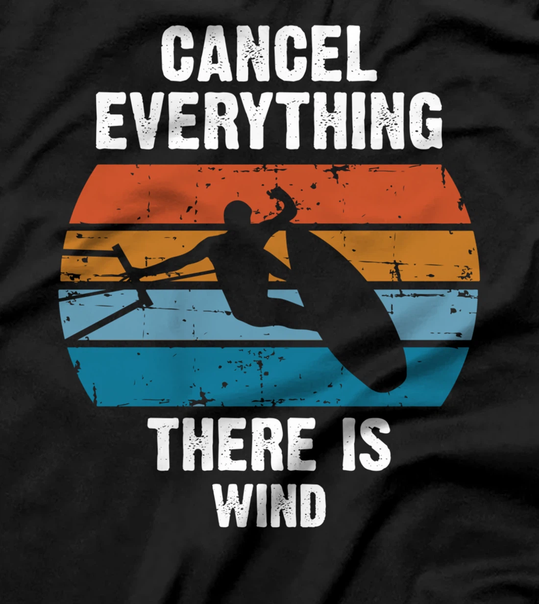 Kitesurfing Kite Surfer Kiteboarding Surfing Windsurfe Retro T-Shirt