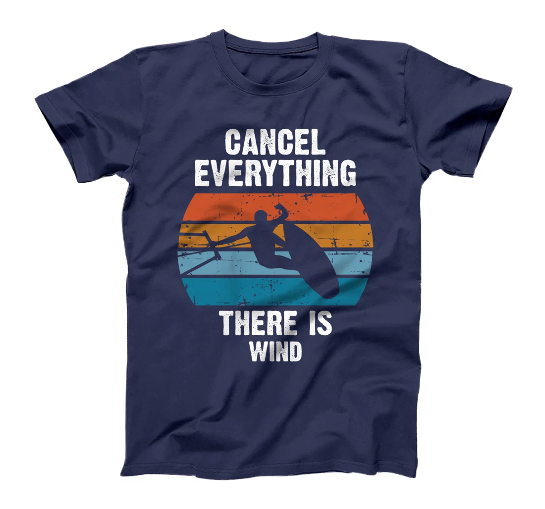 Kitesurfing Kite Surfer Kiteboarding Surfing Windsurfe Retro T-Shirt