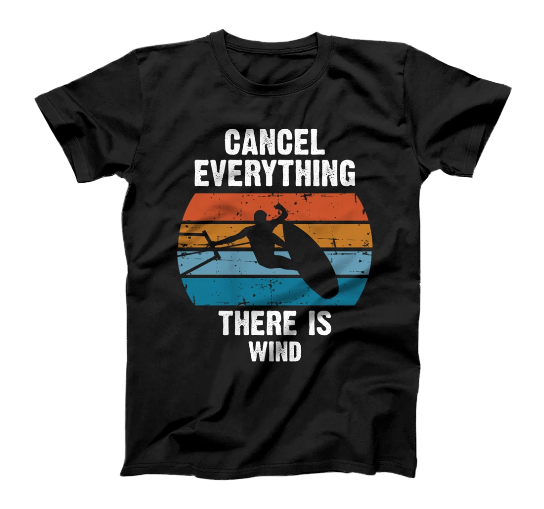 Kitesurfing Kite Surfer Kiteboarding Surfing Windsurfe Retro T-Shirt