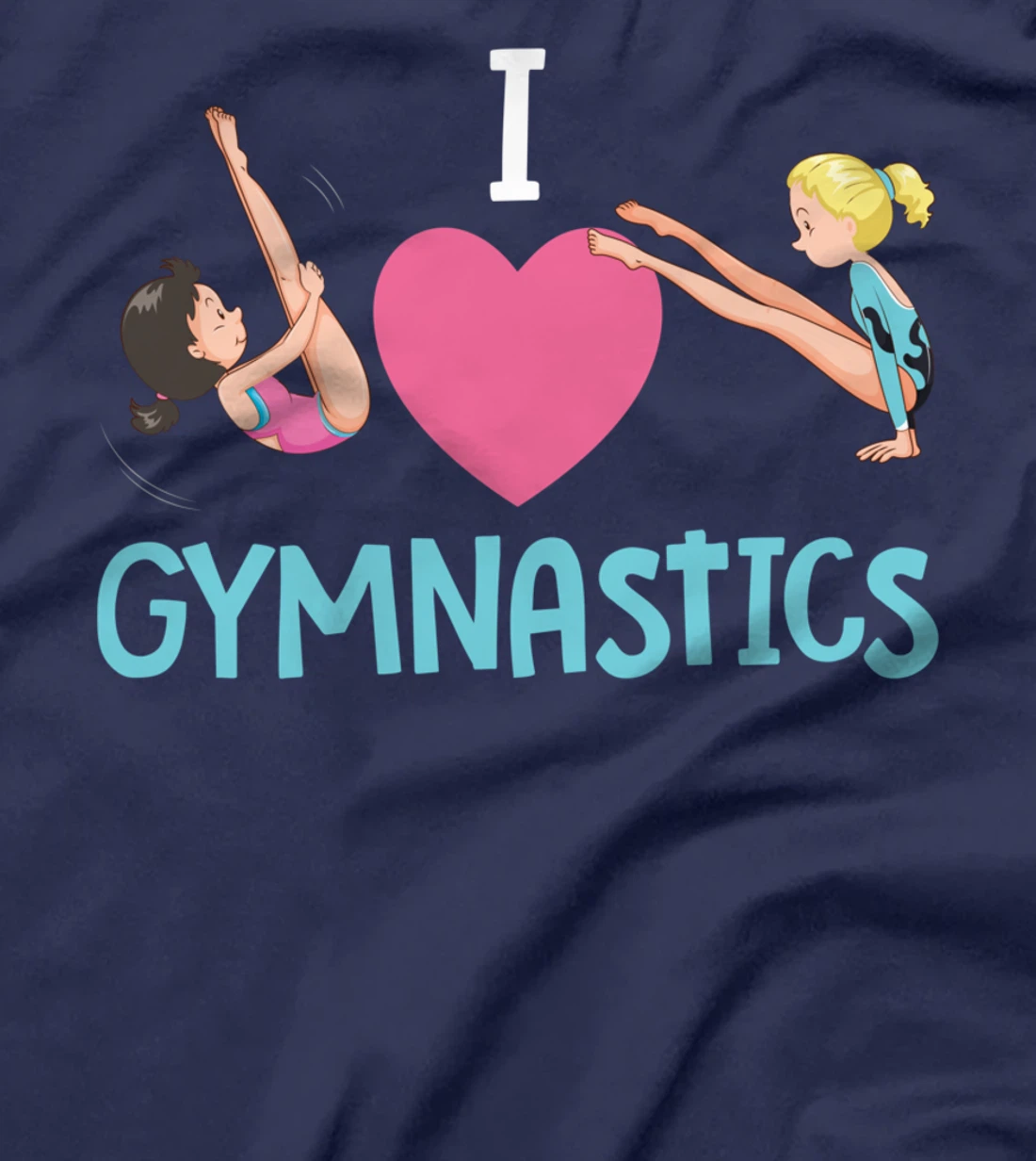 Gymnast I Love Gymnastics Beam Cartwheel Handspring Tumbler T-Shirt