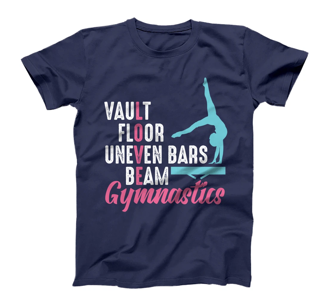 Gymnast Gymnastics Beam Cartwheel Handspring Dancer Tumbling T-Shirt