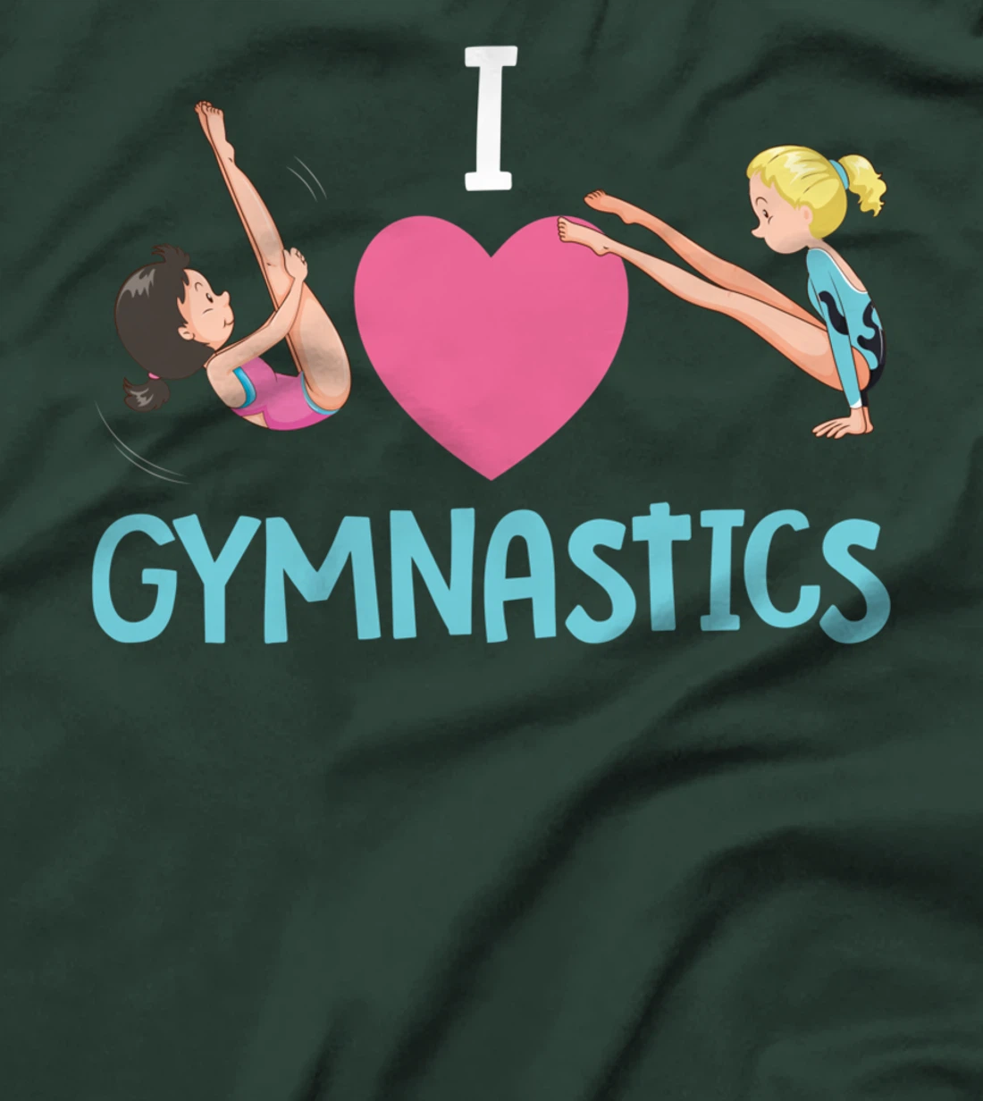 Gymnast I Love Gymnastics Beam Cartwheel Handspring Tumbler T-Shirt