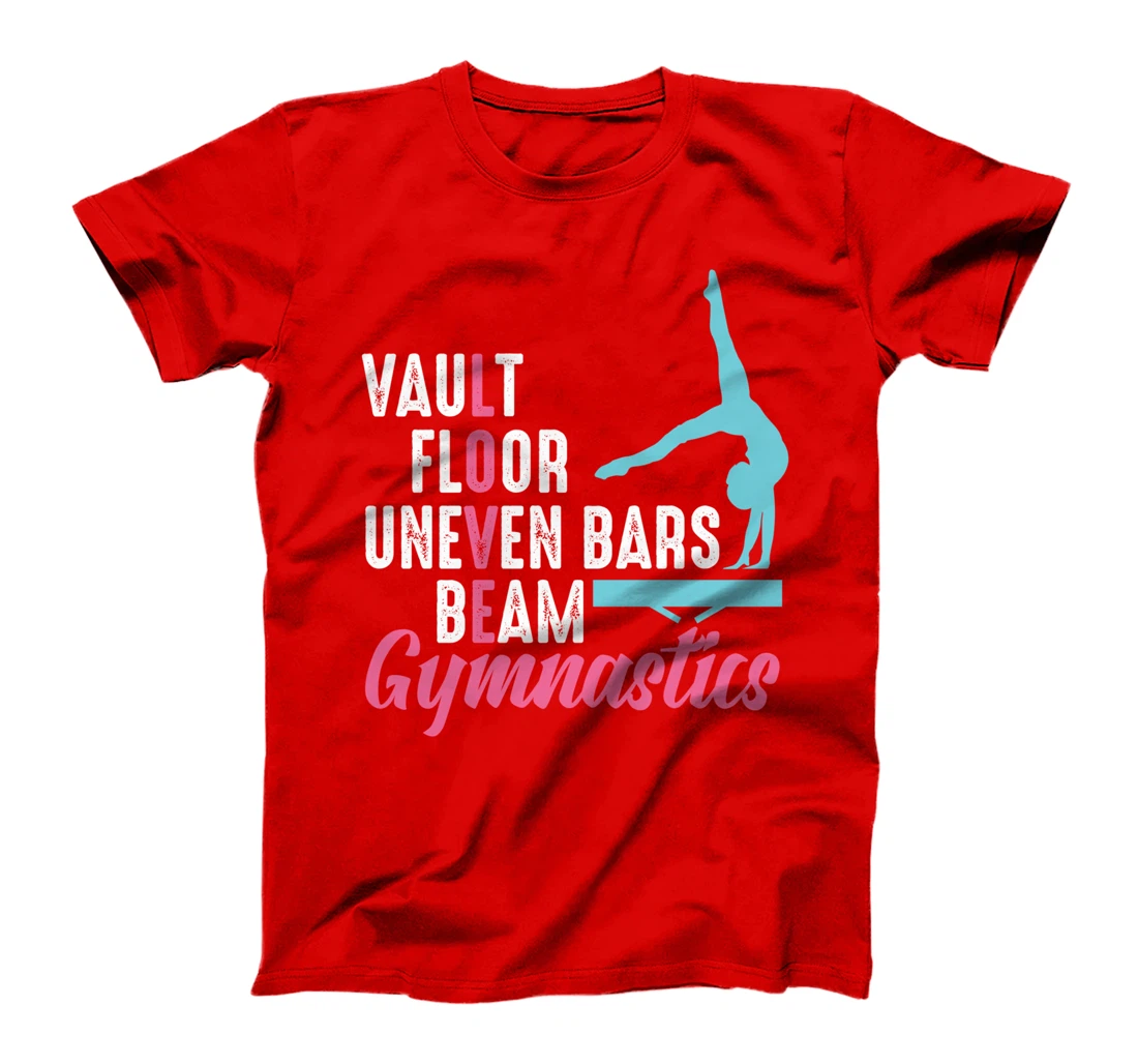 Gymnast Gymnastics Beam Cartwheel Handspring Dancer Tumbling T-Shirt
