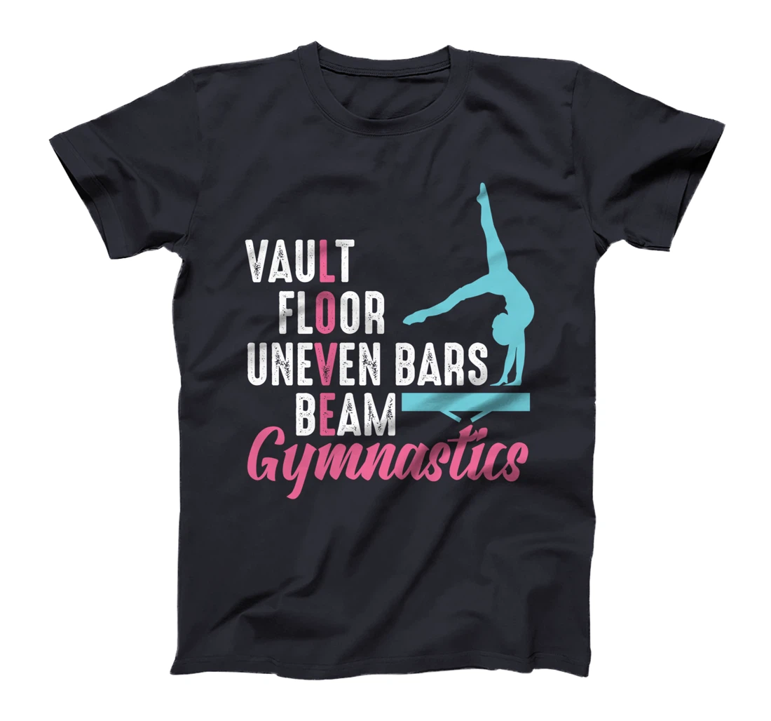 Gymnast Gymnastics Beam Cartwheel Handspring Dancer Tumbling T-Shirt