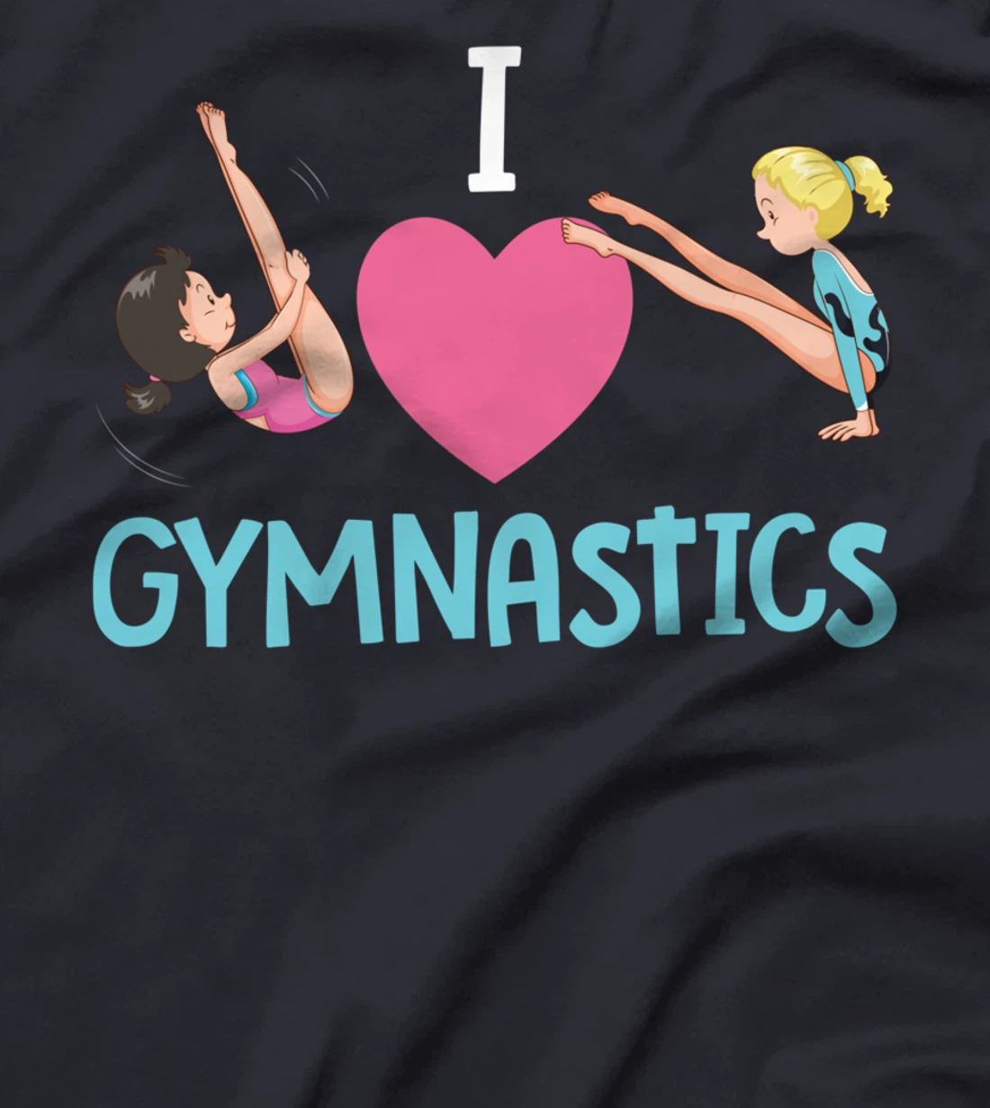 Gymnast I Love Gymnastics Beam Cartwheel Handspring Tumbler T-Shirt