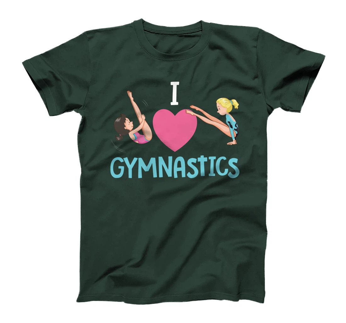 Gymnast I Love Gymnastics Beam Cartwheel Handspring Tumbler T-Shirt