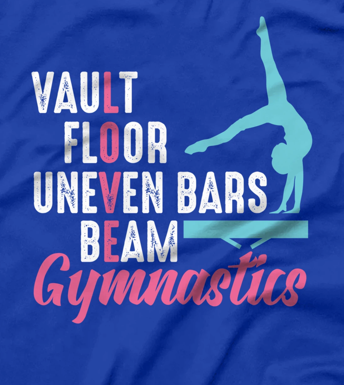 Gymnast Gymnastics Beam Cartwheel Handspring Dancer Tumbling T-Shirt