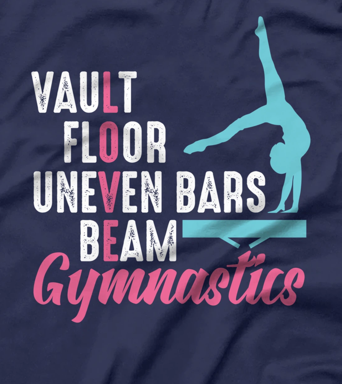 Gymnast Gymnastics Beam Cartwheel Handspring Dancer Tumbling T-Shirt