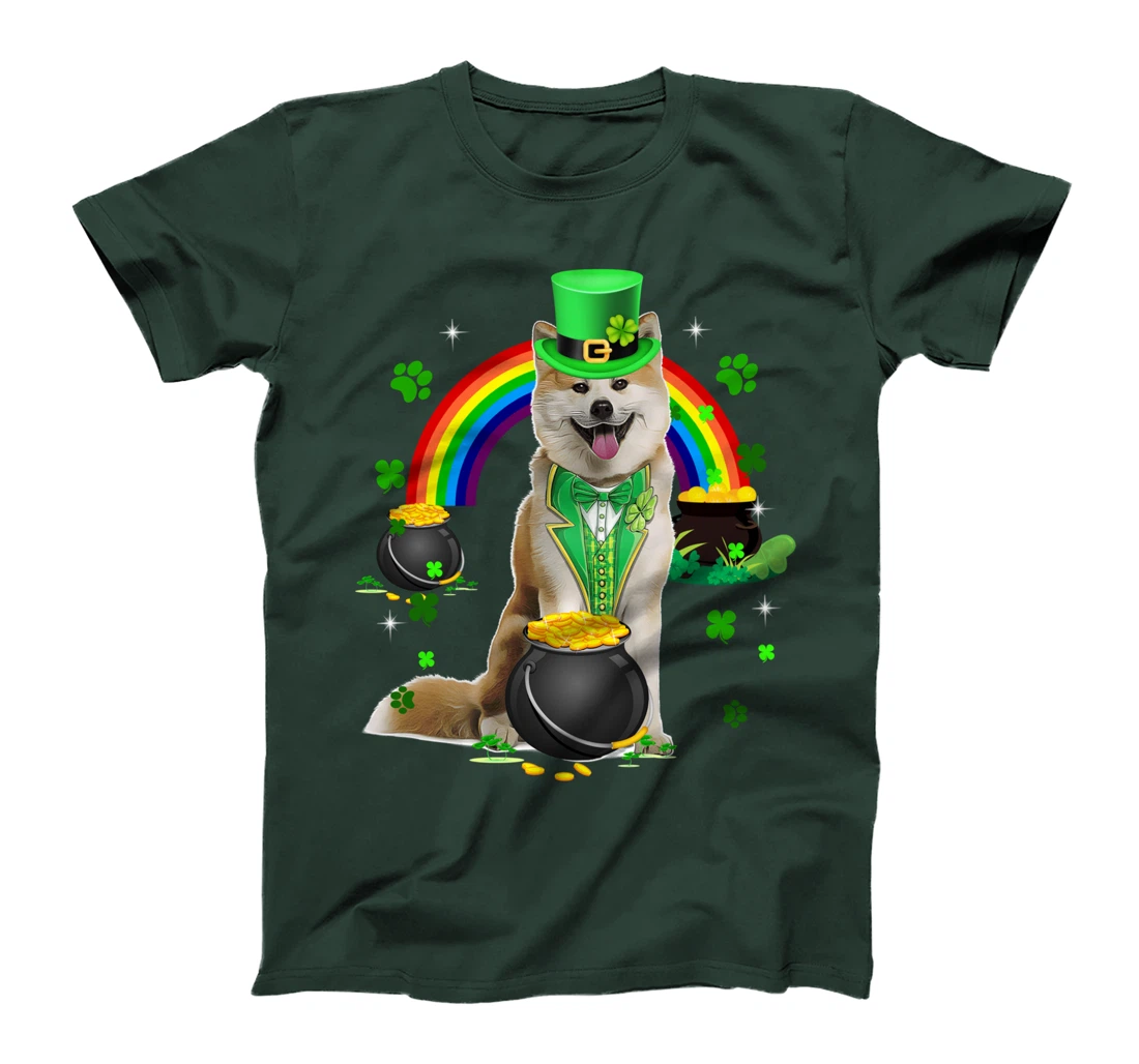 Funny Shiba Inud Leprechaun Shamrock St. Patrick's Day T-Shirt