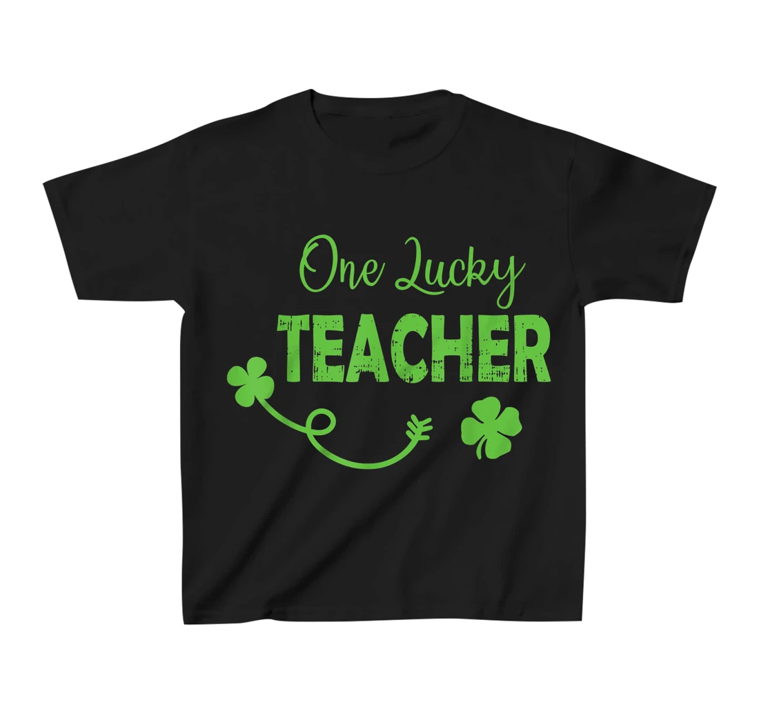 One Lucky Teacher St Patricks Day Shamrock Men Women Gifts T-Shirt, Kid T-Shirt and Women T-Shirt