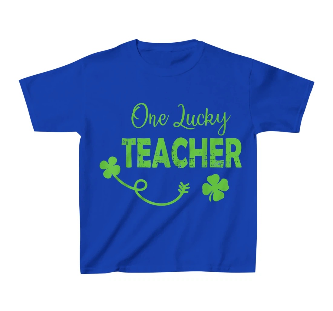 One Lucky Teacher St Patricks Day Shamrock Men Women Gifts T-Shirt, Kid T-Shirt and Women T-Shirt