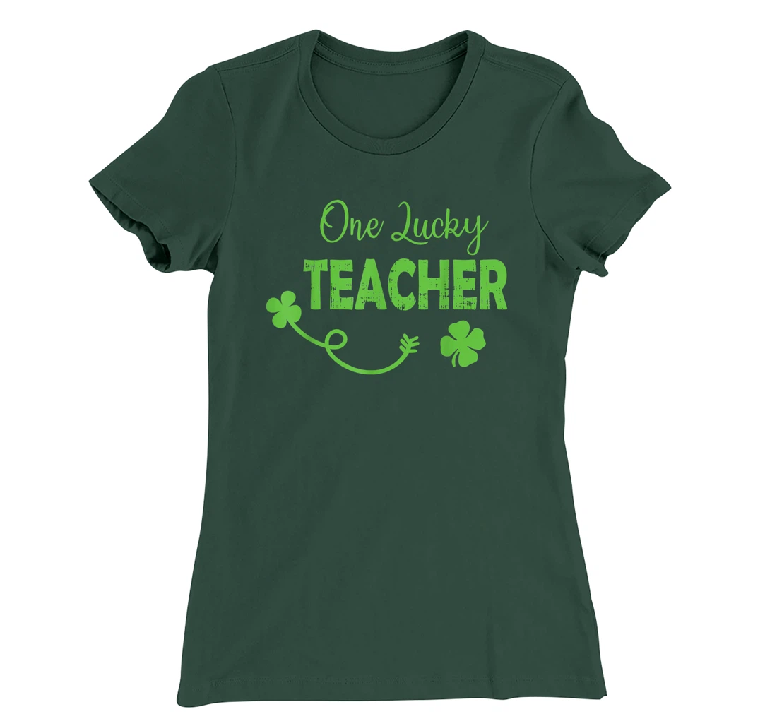 One Lucky Teacher St Patricks Day Shamrock Men Women Gifts T-Shirt, Kid T-Shirt and Women T-Shirt