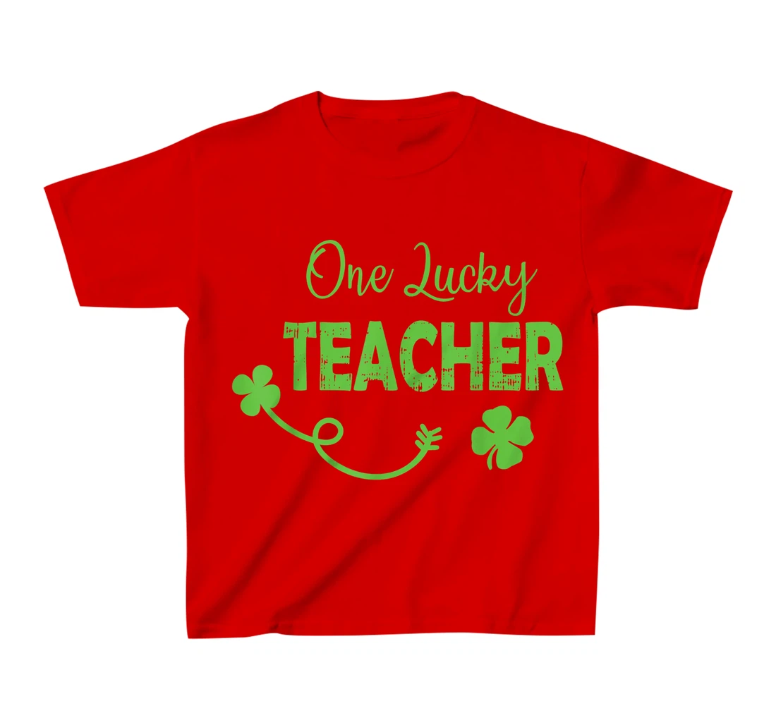 One Lucky Teacher St Patricks Day Shamrock Men Women Gifts T-Shirt, Kid T-Shirt and Women T-Shirt