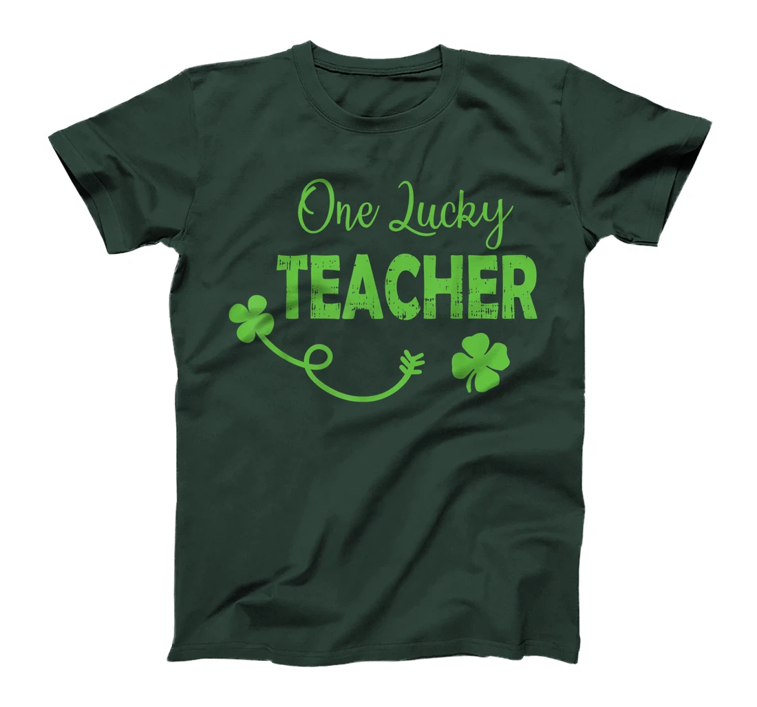 One Lucky Teacher St Patricks Day Shamrock Men Women Gifts T-Shirt, Kid T-Shirt and Women T-Shirt