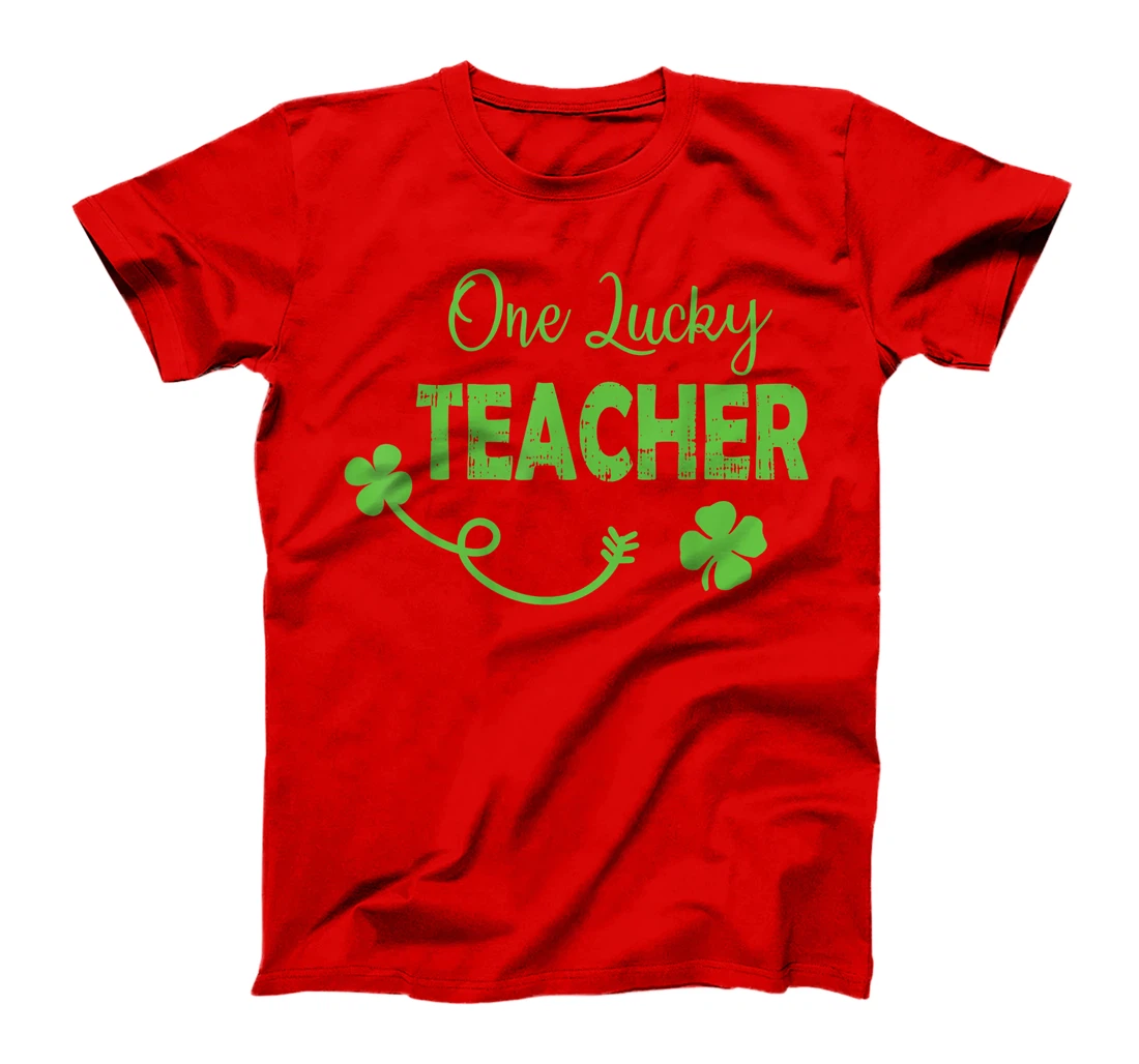 One Lucky Teacher St Patricks Day Shamrock Men Women Gifts T-Shirt, Kid T-Shirt and Women T-Shirt