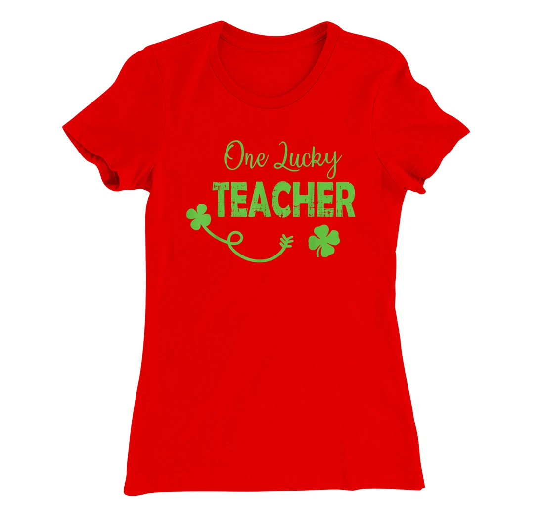 One Lucky Teacher St Patricks Day Shamrock Men Women Gifts T-Shirt, Kid T-Shirt and Women T-Shirt