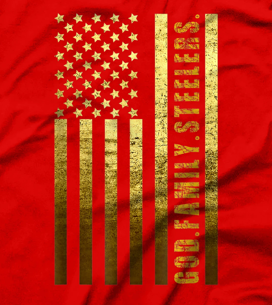 God Family Flag Father's Day Dad T-Shirt