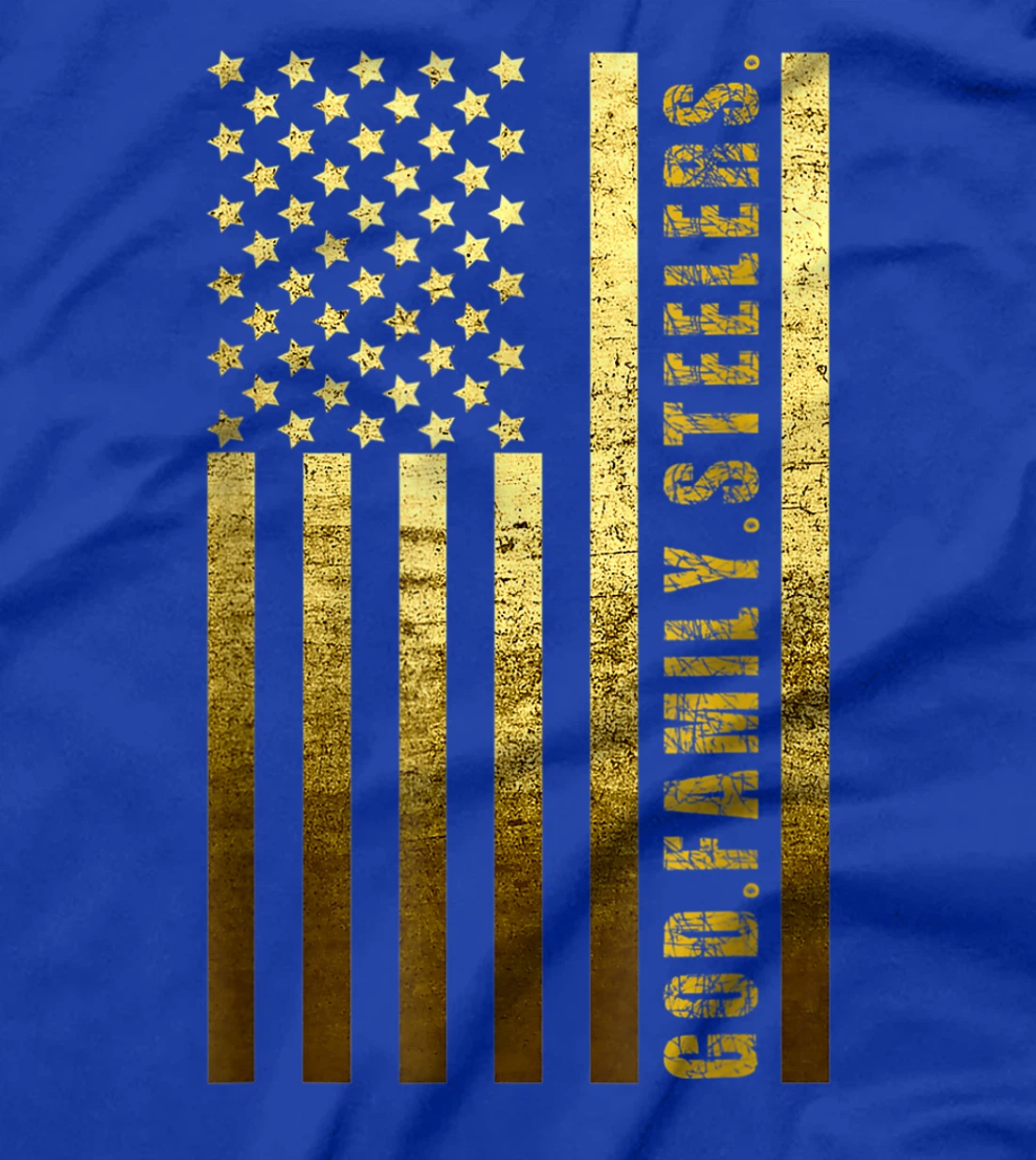 God Family Flag Father's Day Dad T-Shirt