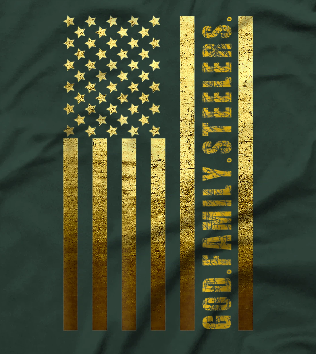 God Family Flag Father's Day Dad T-Shirt