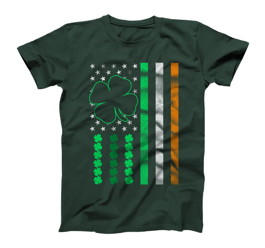 Irish American Flag Ireland Flag ST PATRICKS DAY Gift Lucky T-Shirt