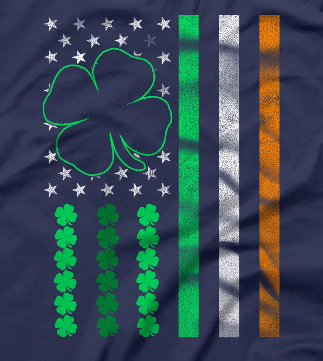 Irish American Flag Ireland Flag ST PATRICKS DAY Gift Lucky T-Shirt
