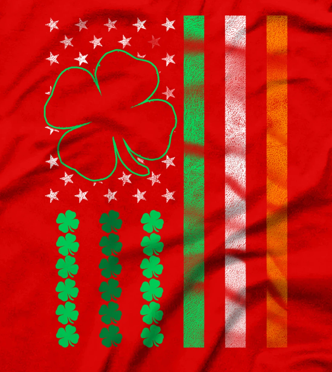 Irish American Flag Ireland Flag ST PATRICKS DAY Gift Lucky T-Shirt