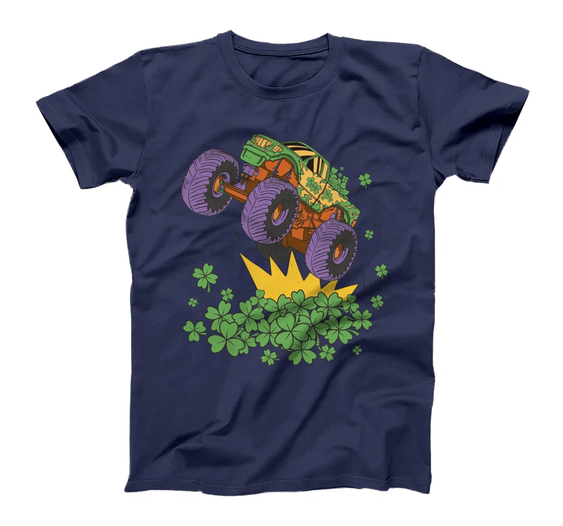 Monster Truck & clover St. Patricks Gift T-Shirt
