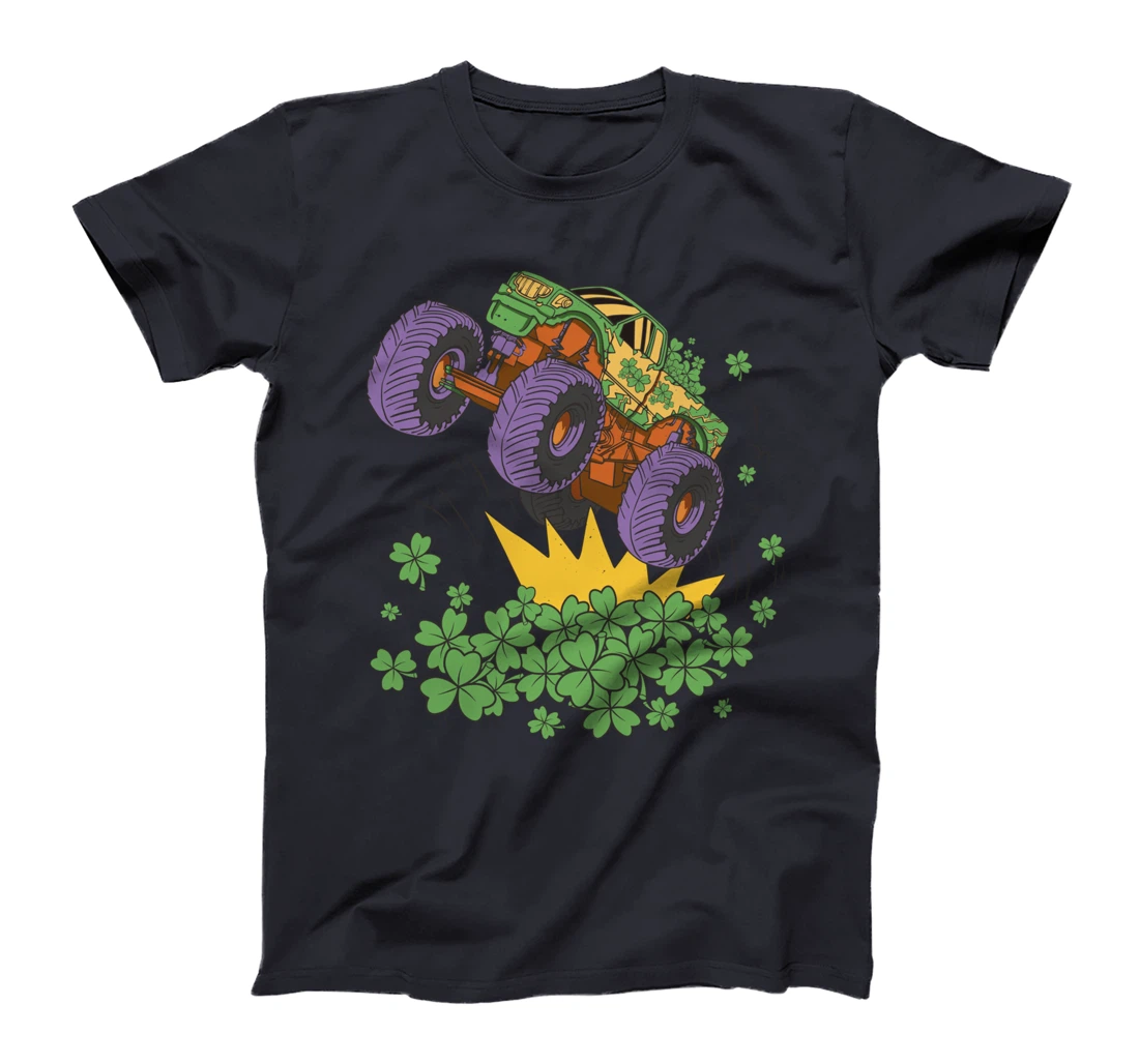 Monster Truck & clover St. Patricks Gift T-Shirt