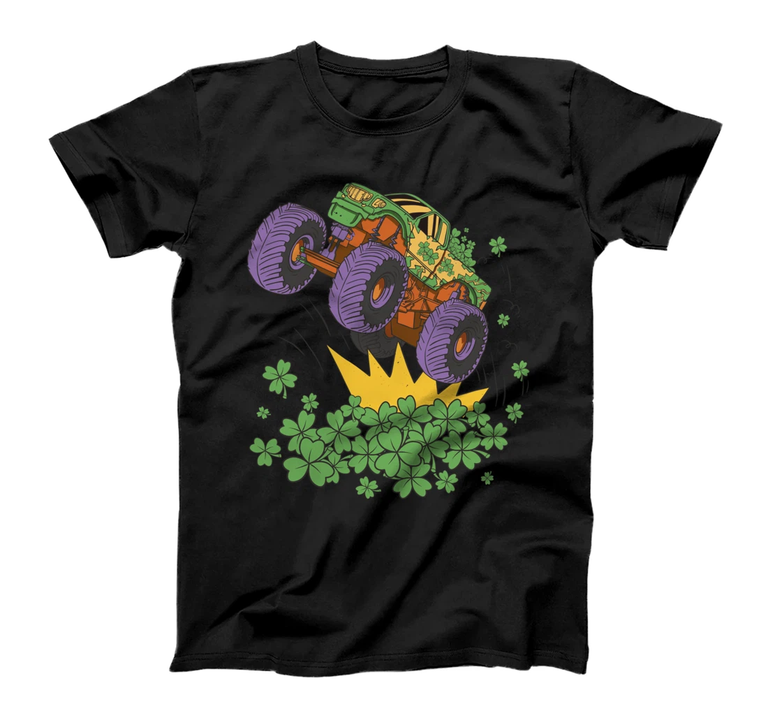 Monster Truck & clover St. Patricks Gift T-Shirt